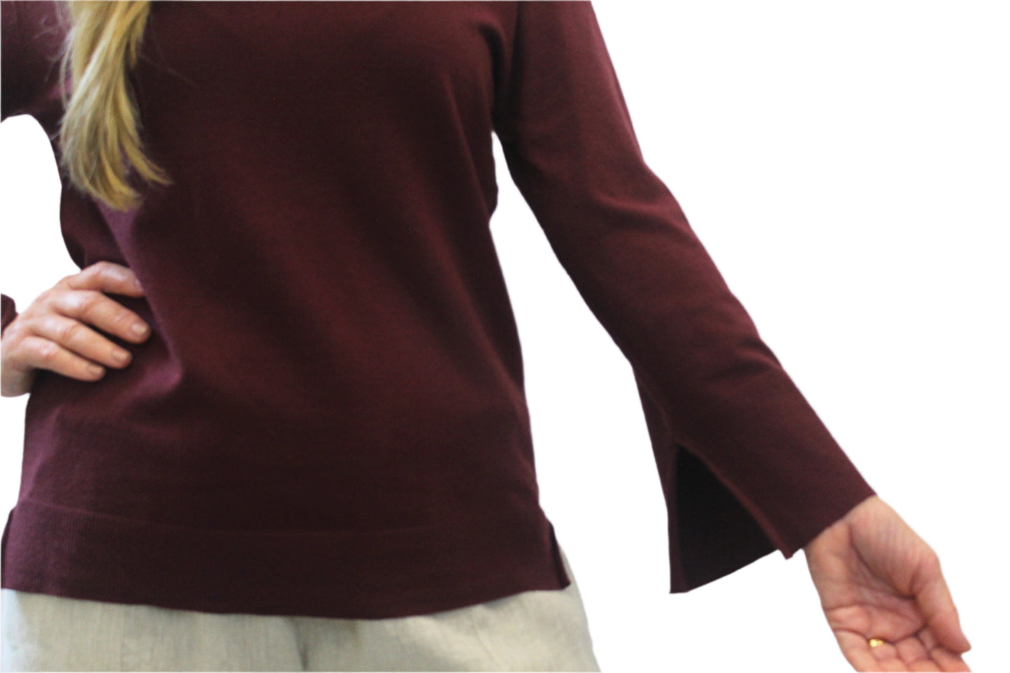 Silver Wishes Cotton Blend top