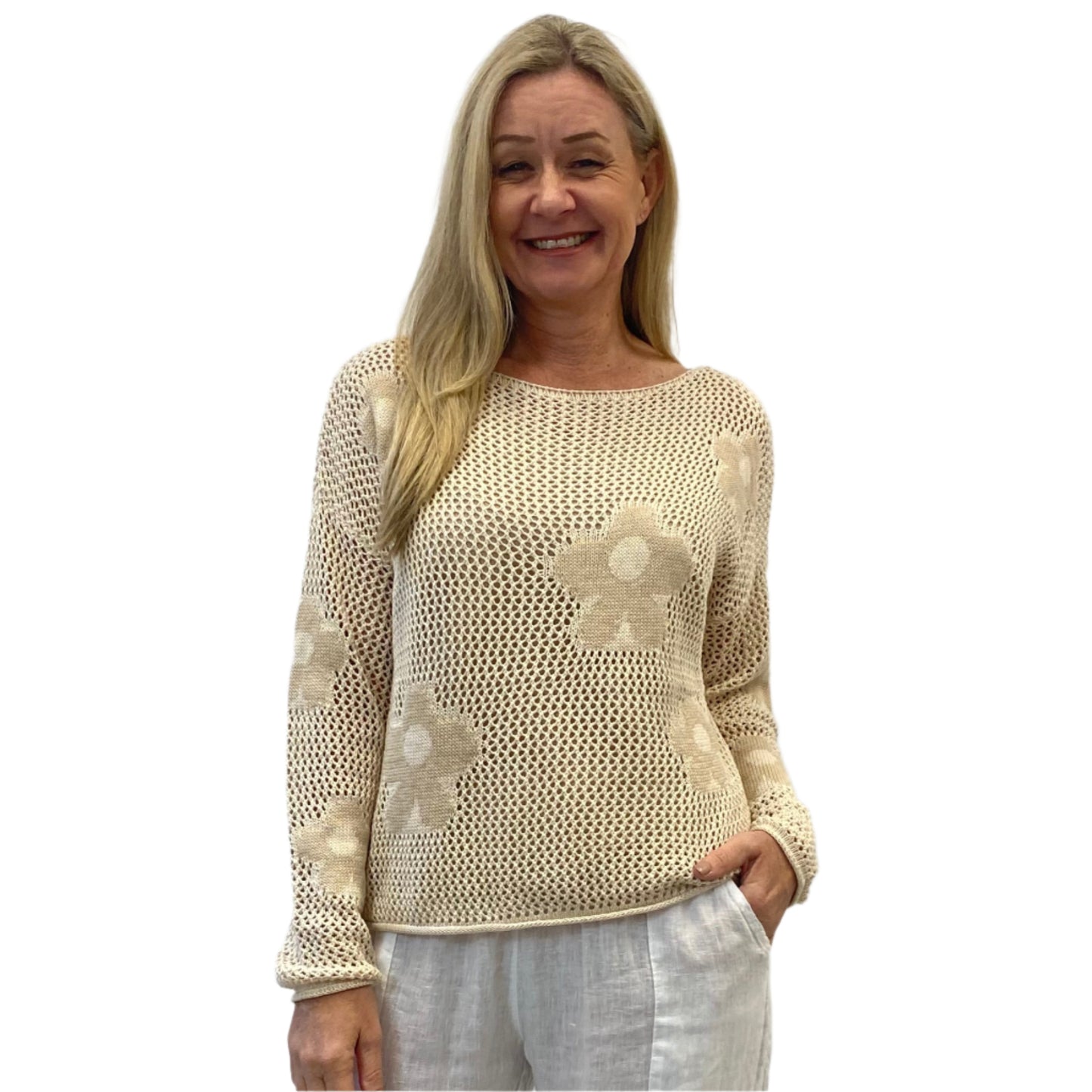 Worthier Flower Open Knit