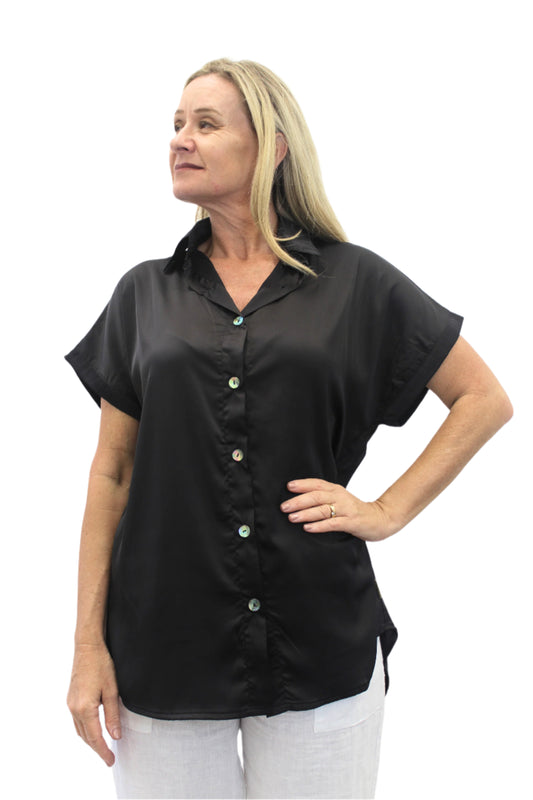 Reet Petite Satin Johnny Shirt