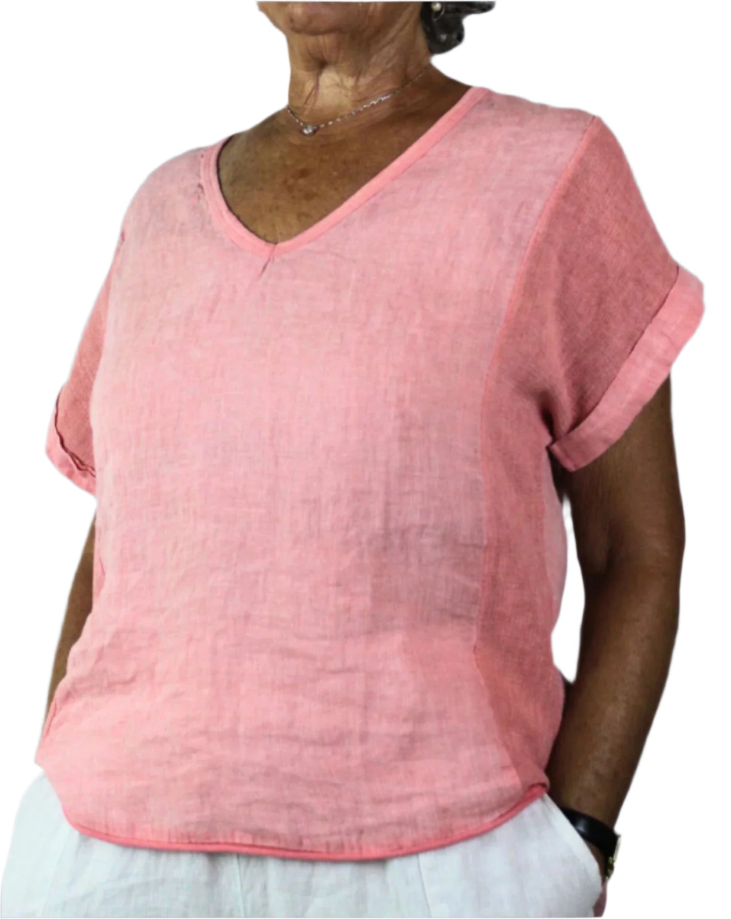 La Strada Linen Two Way Top