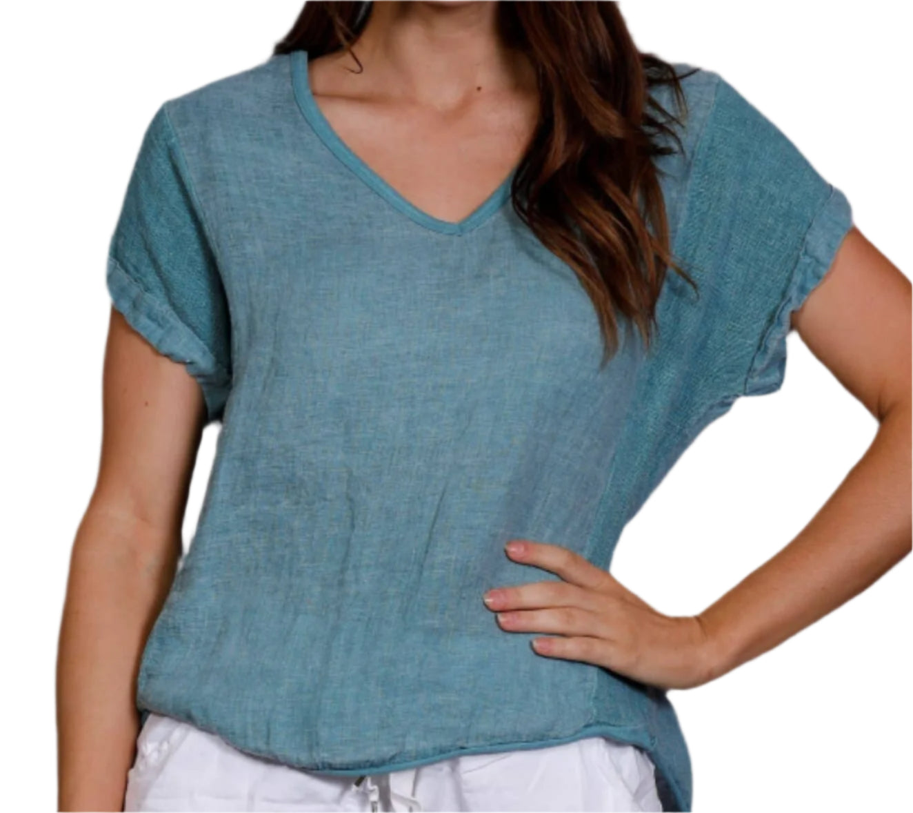 La Strada Linen Two Way Top