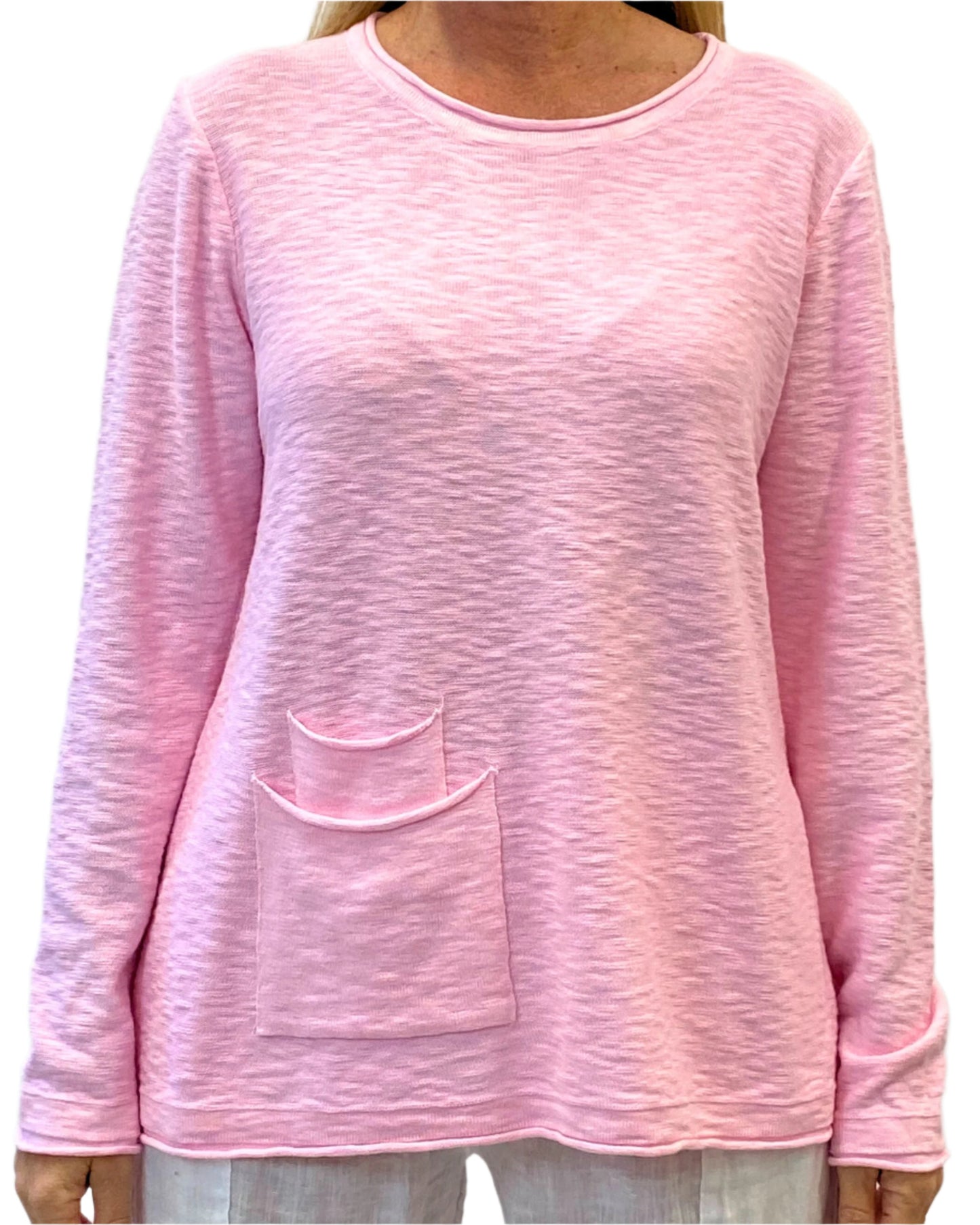 Worthier Linen Cotton LS Top