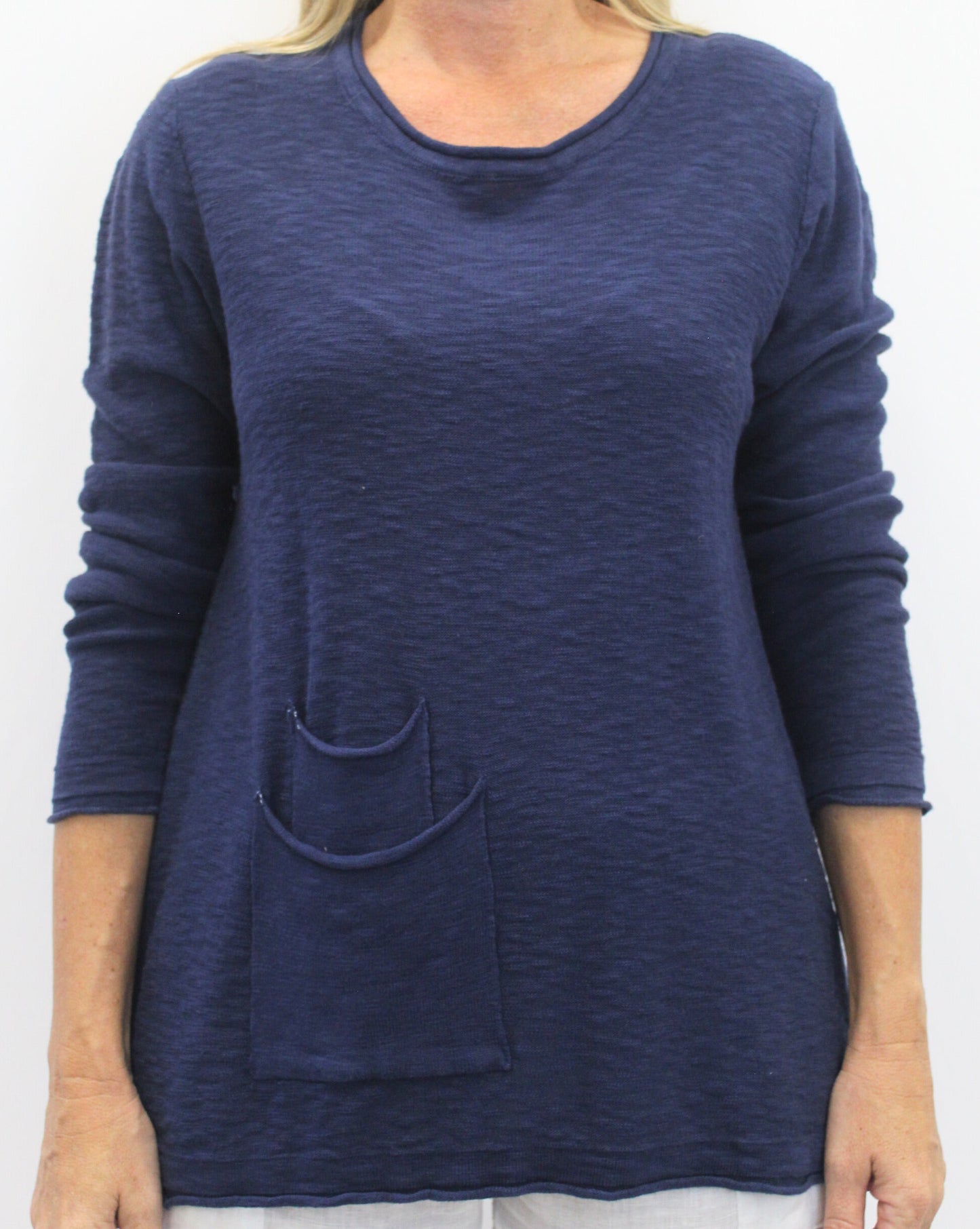 Worthier Linen Cotton LS Top