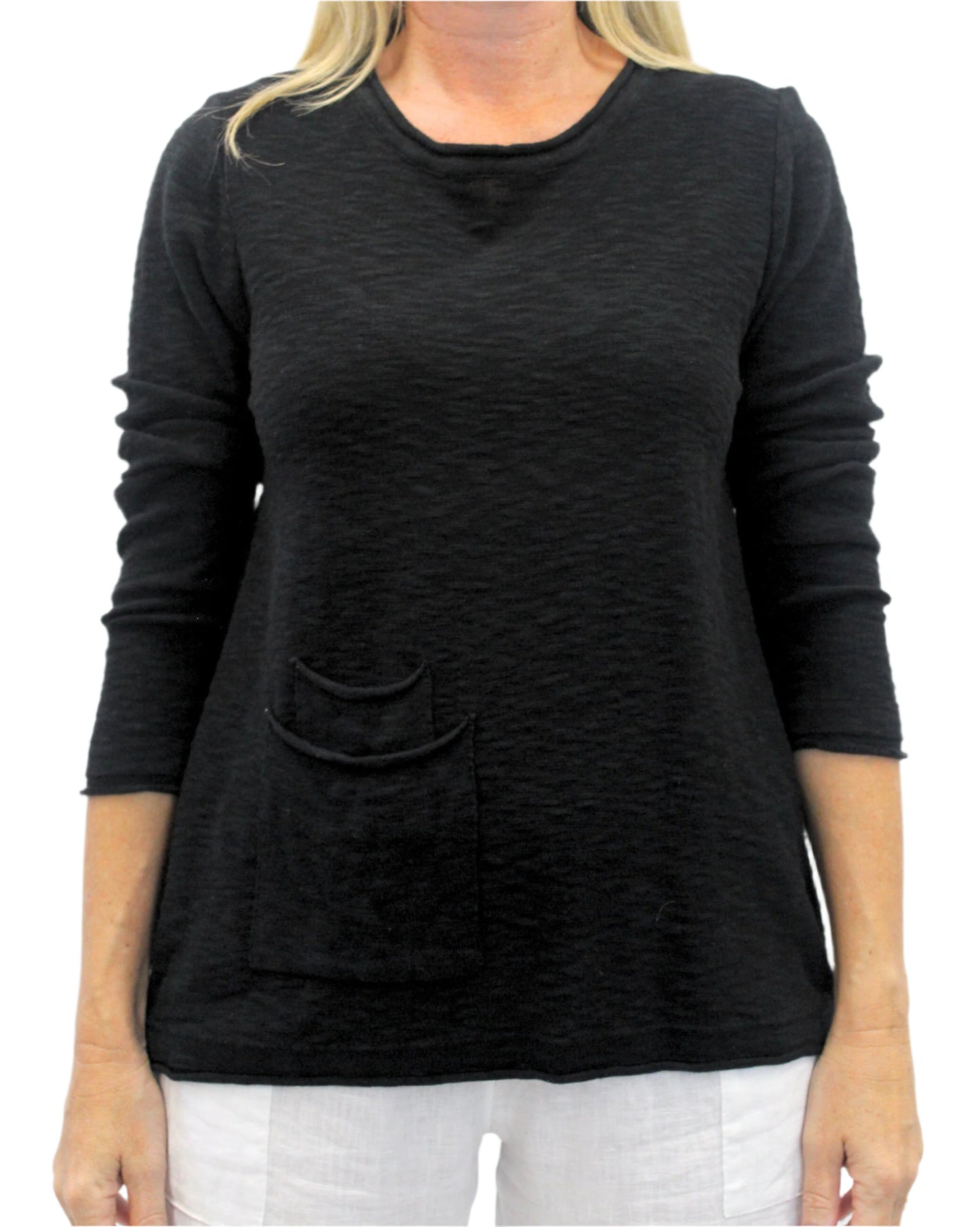 Worthier Linen Cotton LS Top