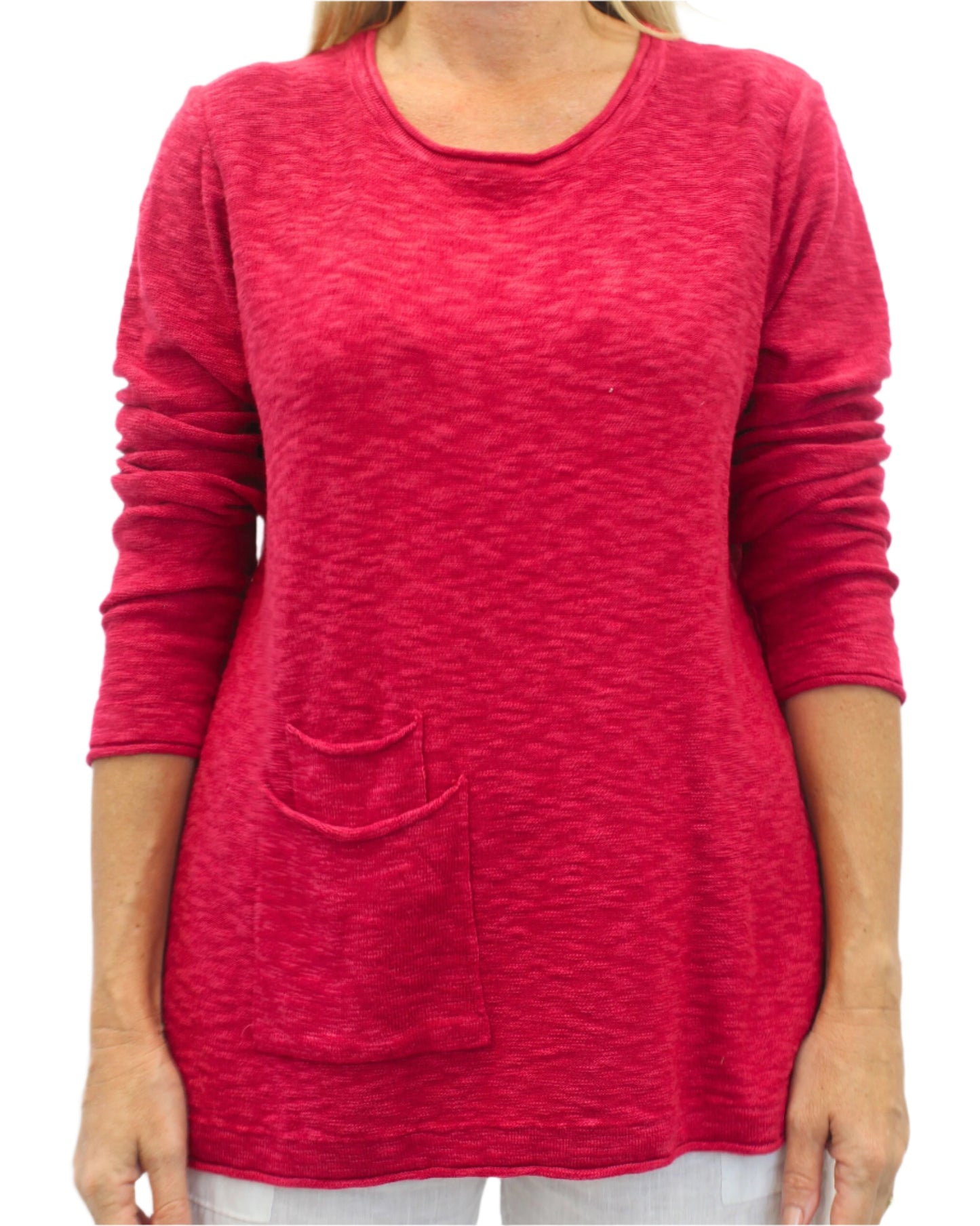 Worthier Linen Cotton LS Top