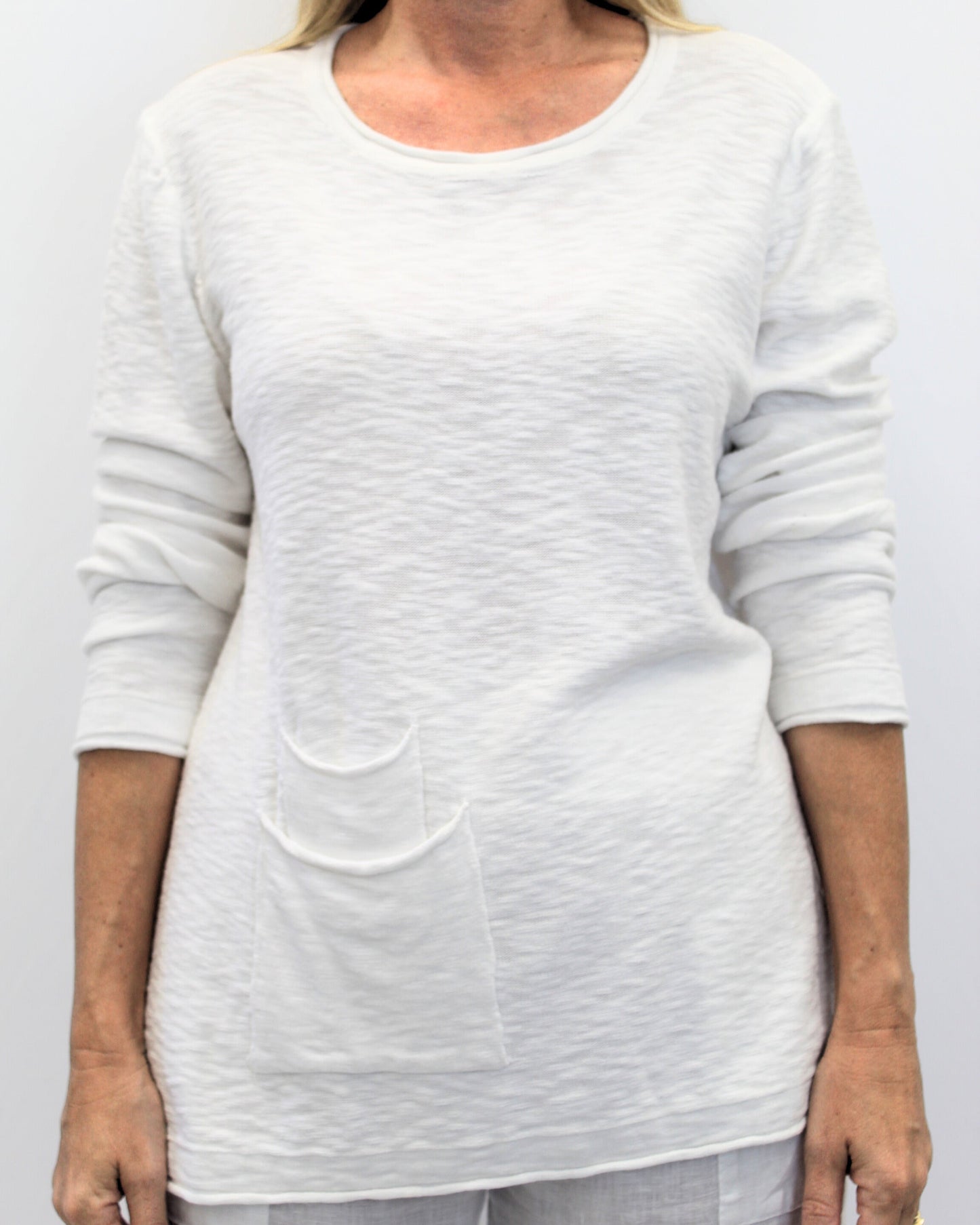 Worthier Linen Cotton LS Top