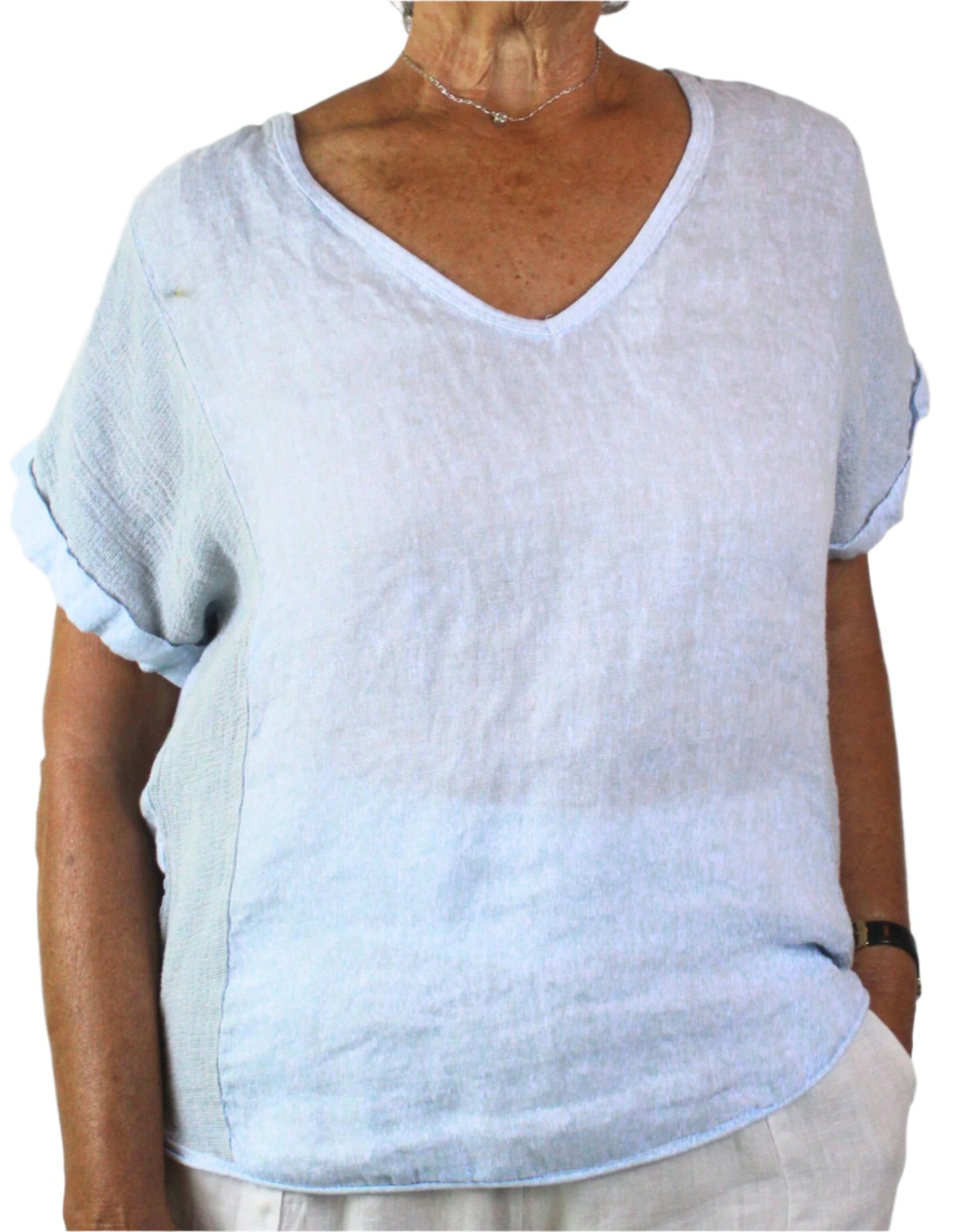 La Strada Linen Two Way Top