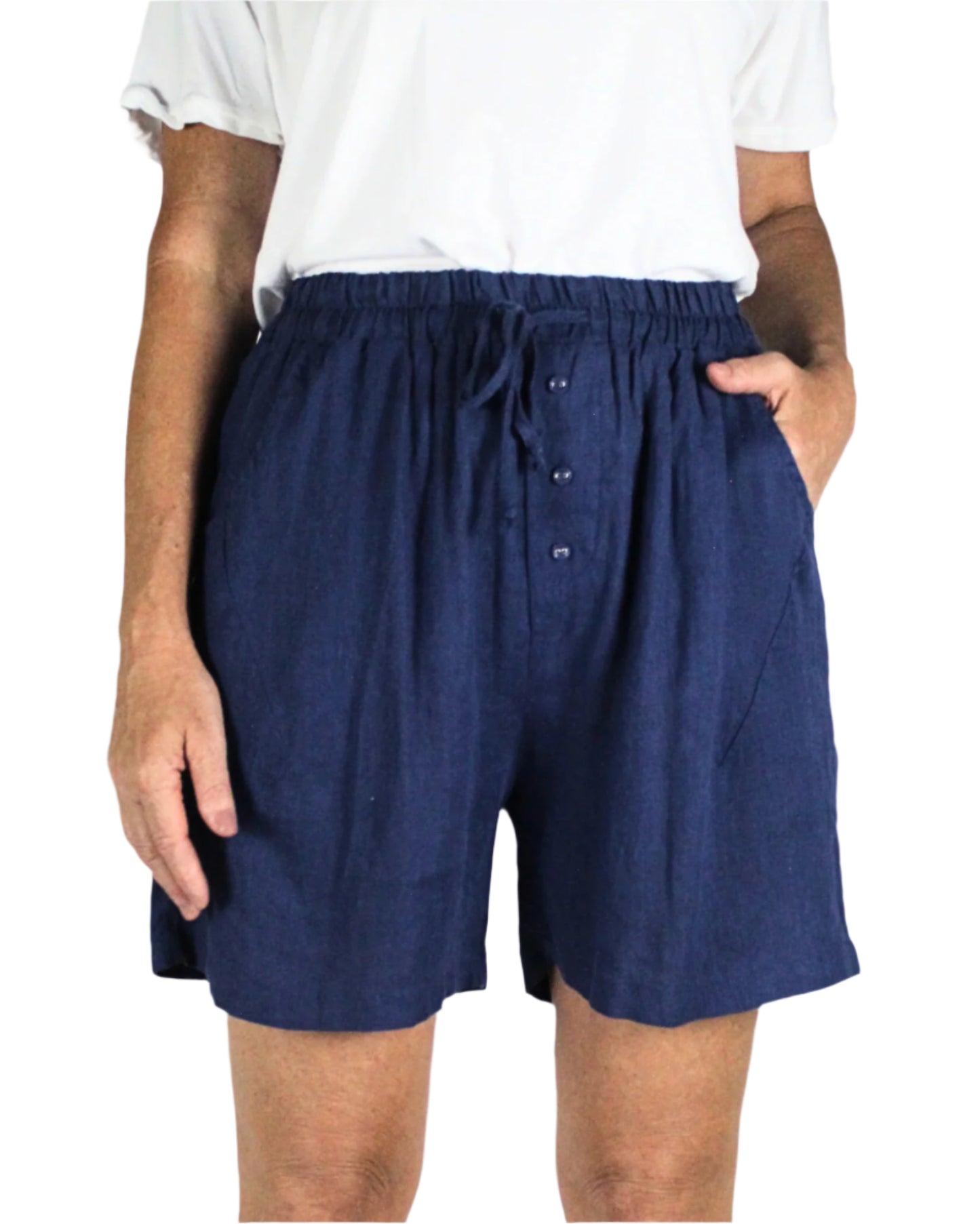 Worthier Linen Mid-Length Shorts