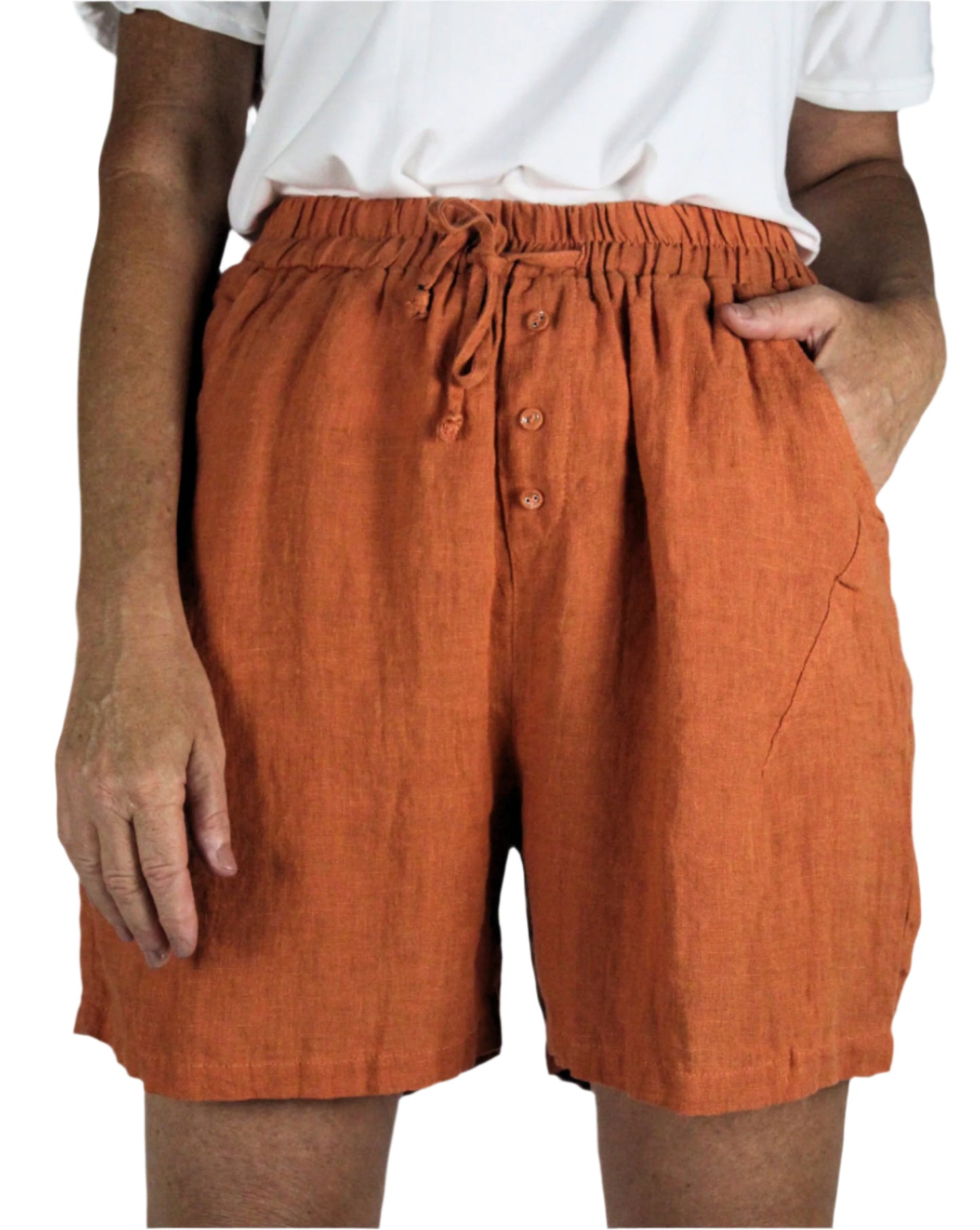 Worthier Linen Mid-Length Shorts