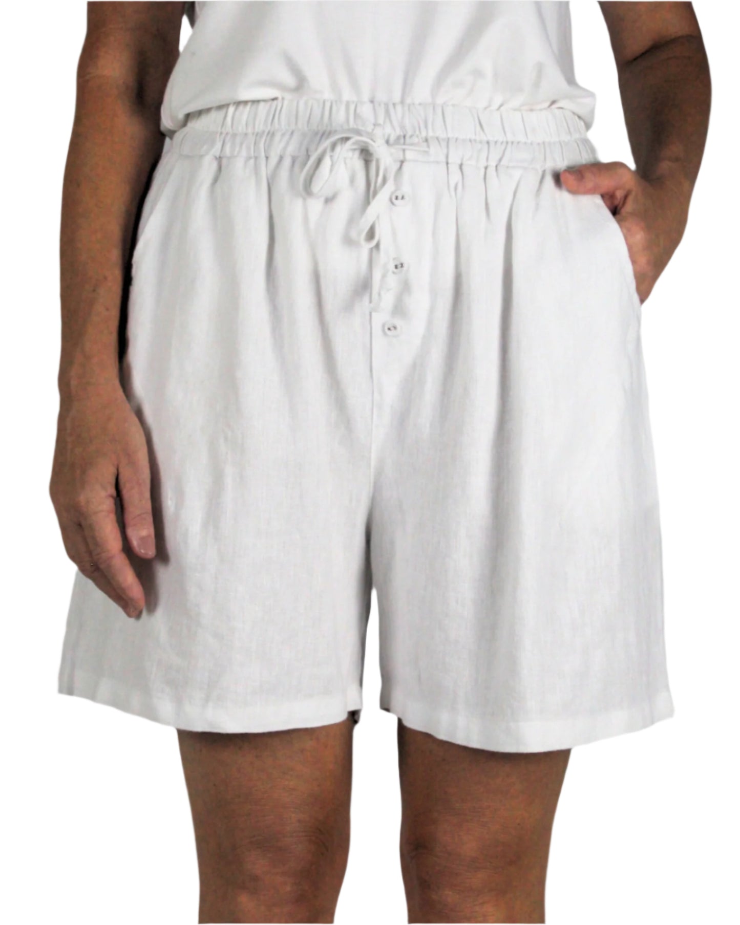 Worthier Linen Mid-Length Shorts