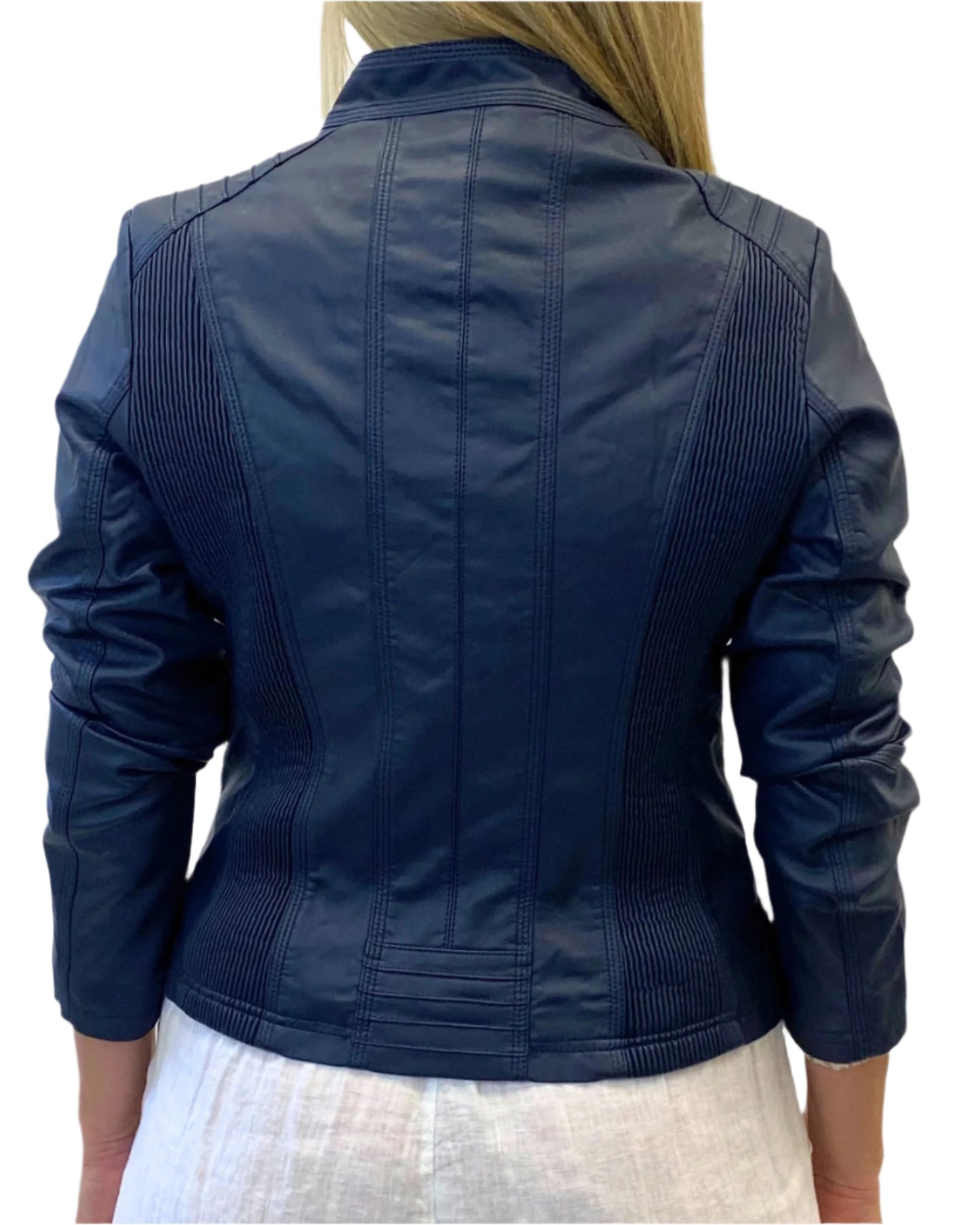 Caroline Morgan Leather Look Jacket