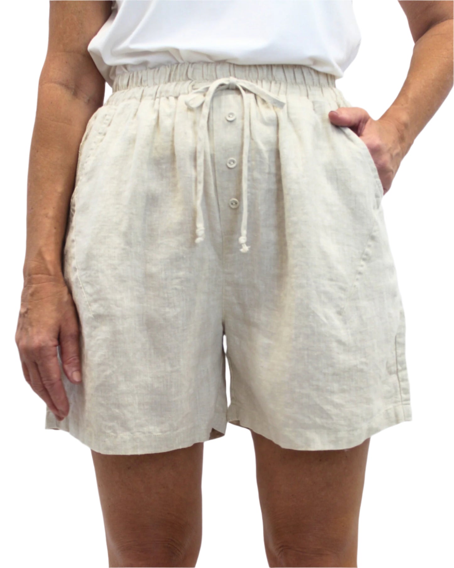 Worthier Linen Mid-Length Shorts