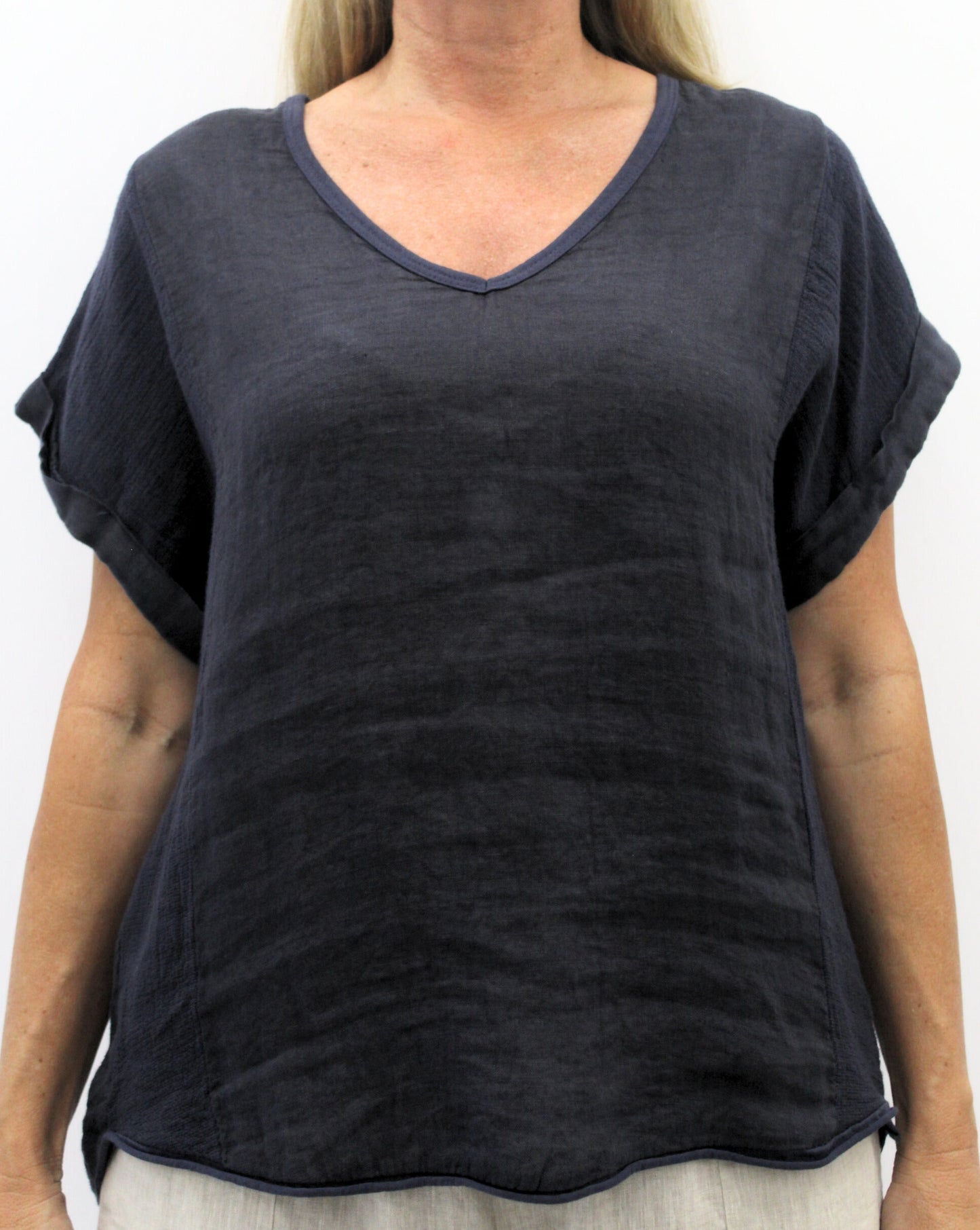 La Strada Linen Two Way Top