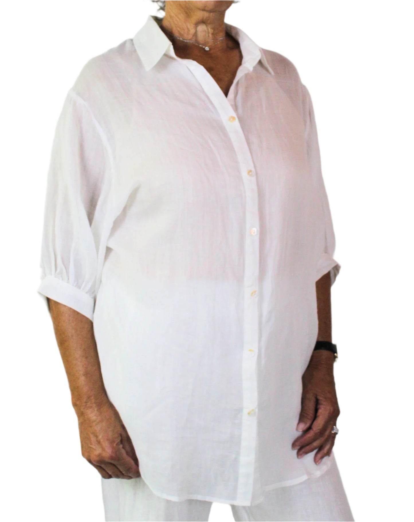 Worthier Lightweight Long Oversized Top