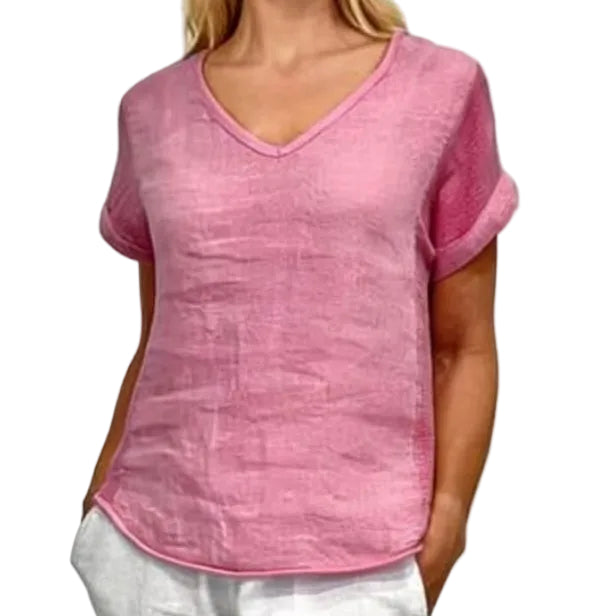 La Strada Linen Two Way Top