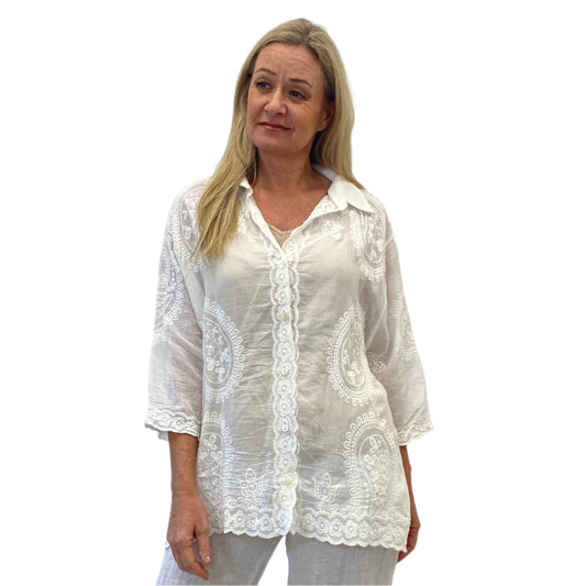 Jolie Saul Vintage White
