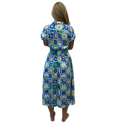 Fria Geo Collared Dress
