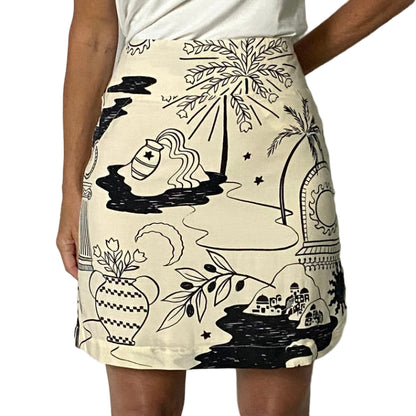 Reet Petite Rayon Shaz Mid Skirt