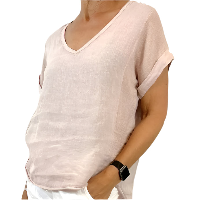 La Strada Linen Two Way Top