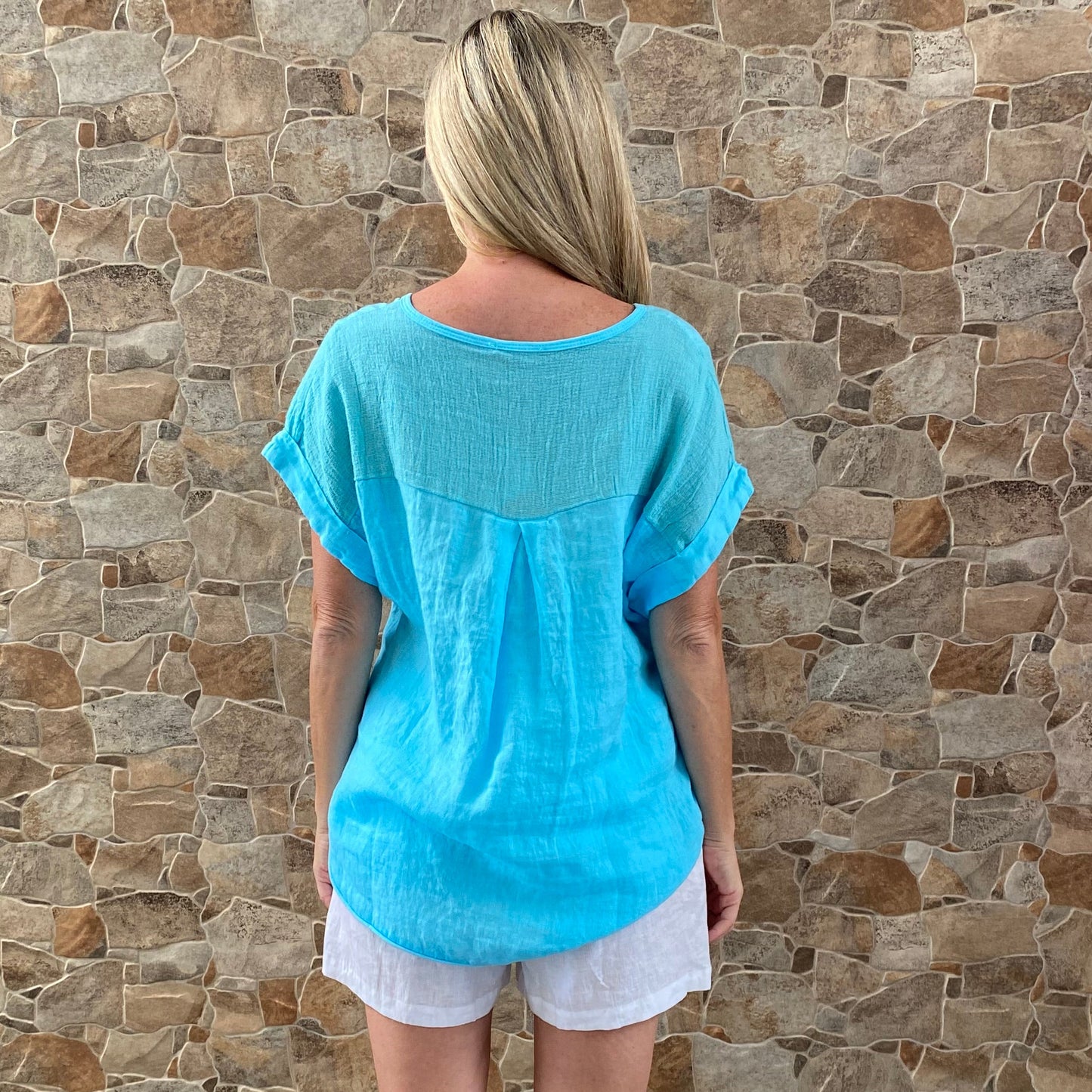 La Strada Linen Two Way Top