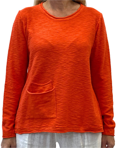 Worthier Linen Cotton LS Top