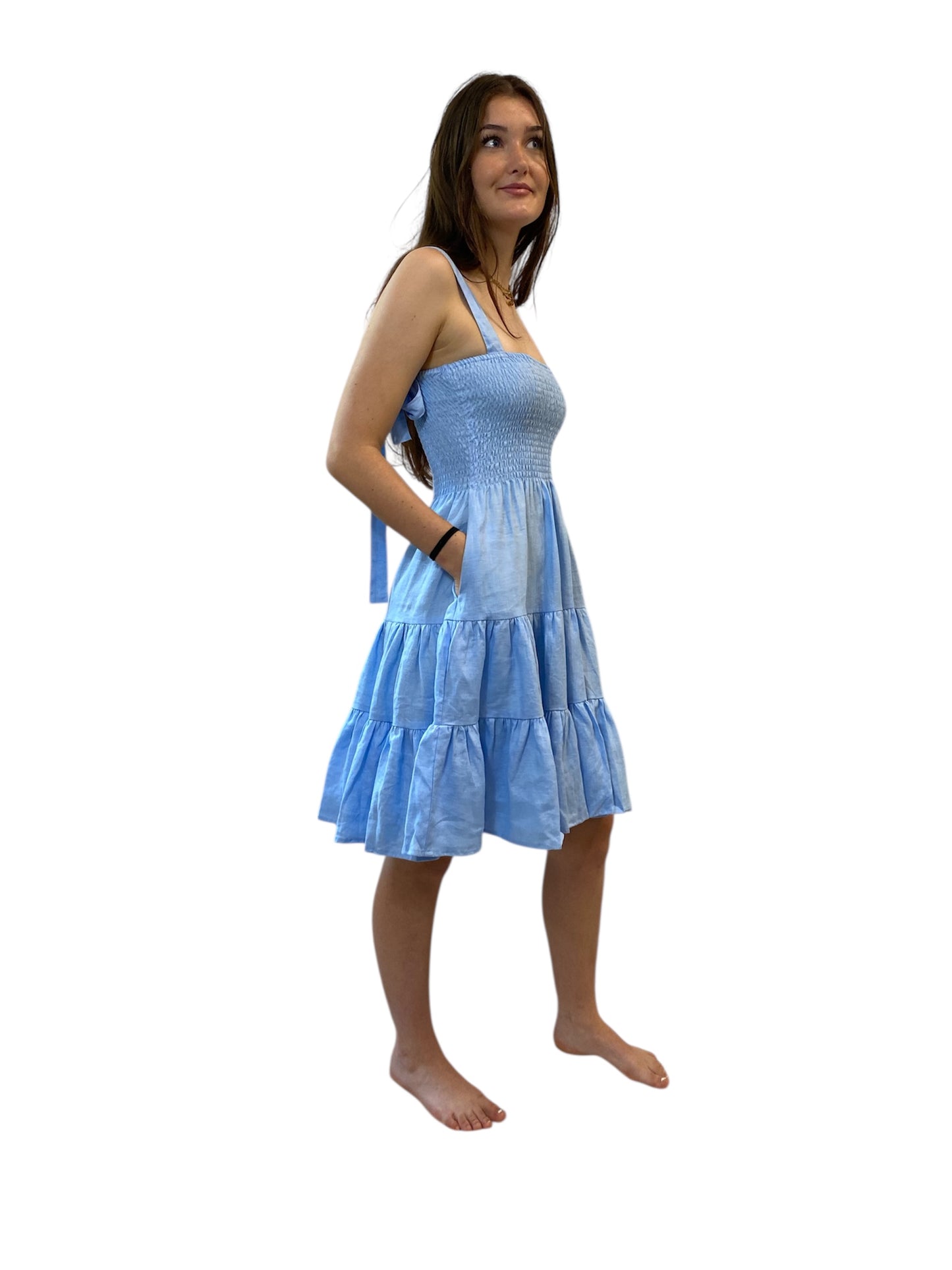 Reet Petite Short Linen Lily Dress