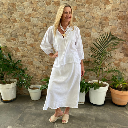 Reet Petite Linen Eileen Top