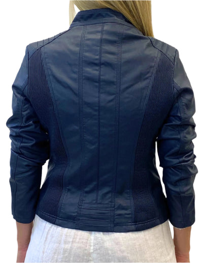 Caroline Morgan Leather Look Jacket