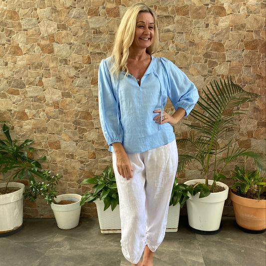 Reet Petite Linen Eileen Top