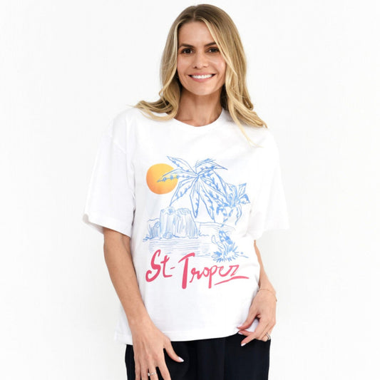 One Summer Oversize Print Tee