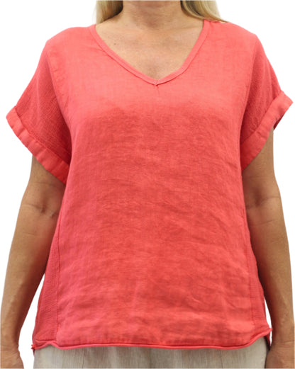 La Strada Linen Two Way Top