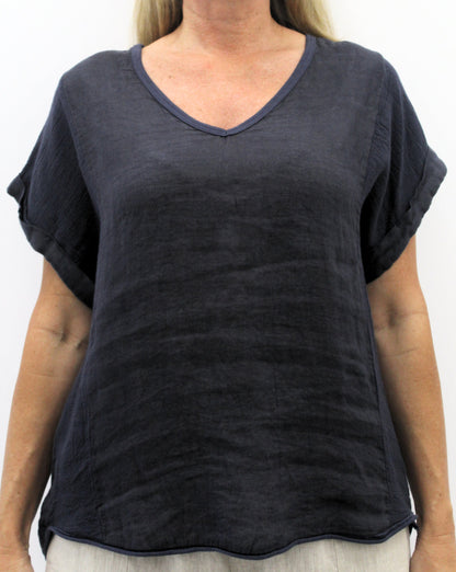 La Strada Linen Two Way Top